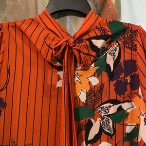 NWT Fashion Nova long sleeve floral blouse